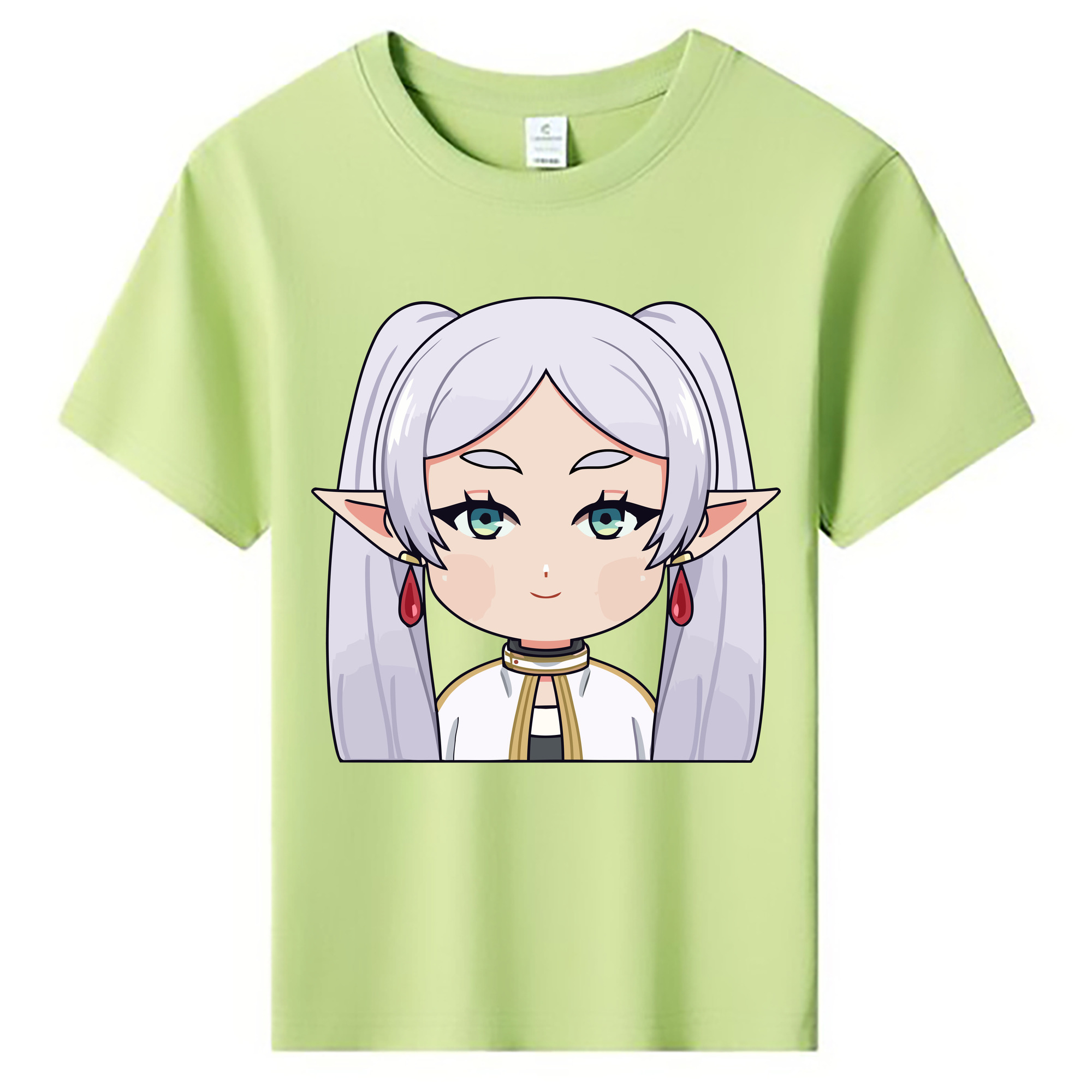 （画像用） 葬送のフリーレン Frieren 綿100％キッズTシャツ（フロントプリント）